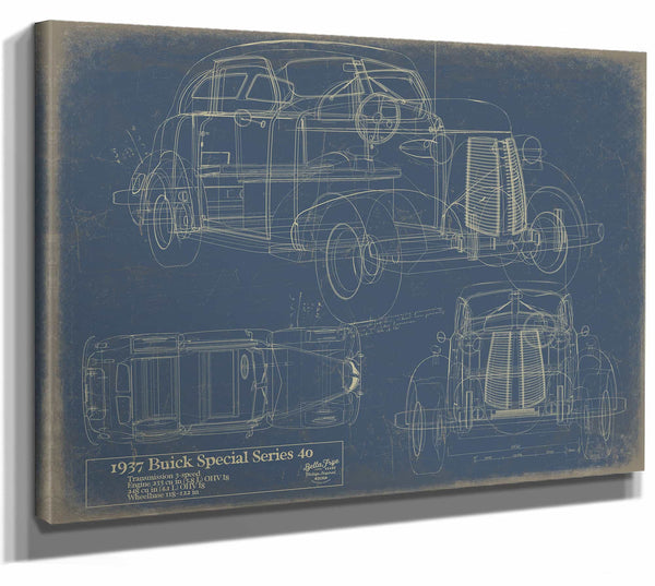 1937 Buick specialwire1937 Buick Special Series 40 Wall Art from Bella Frye.