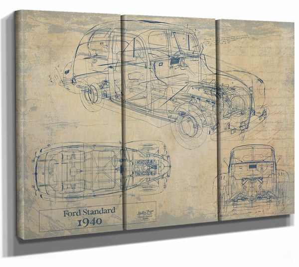 1940 Ford Standard Wall Art from Bella Frye.