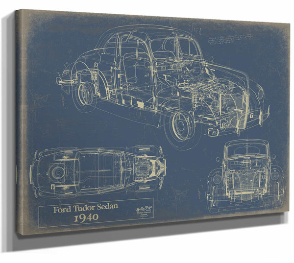 1940 Ford Tudor Sedan Wall Art from Bella Frye.