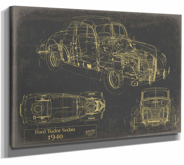 1940 Ford Tudor Sedan Wall Art from Bella Frye.