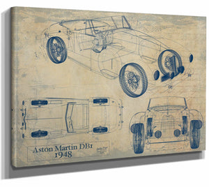 1948 Aston Martin Db1 Wall Art from Bella Frye.