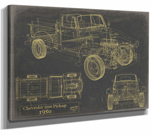 1950 Chevrolet 3100 Pickup Wall Art from Bella Frye.