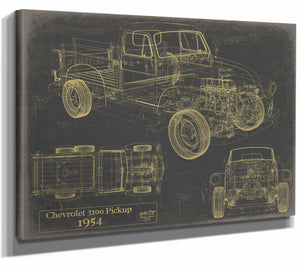 1954 Chevrolet 3100 Pickup Wall Art from Bella Frye.