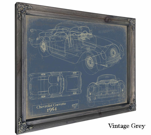 1954 Chevrolet Corvette Wall Art from Bella Frye.