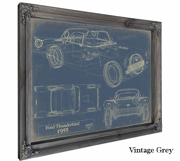 1955 Ford Thunderbird Wall Art from Bella Frye.