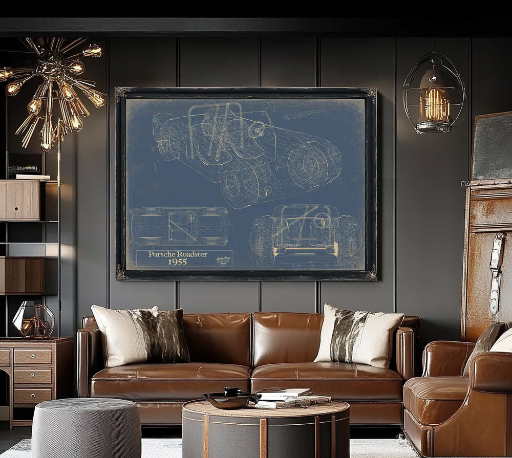 1955 Porsche Roadster Wall Art from Bella Frye.