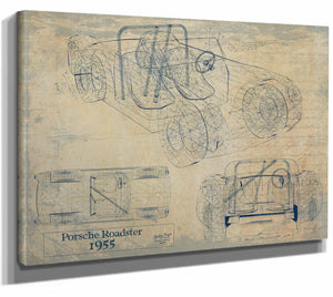 1955 Porsche Roadster Wall Art from Bella Frye.