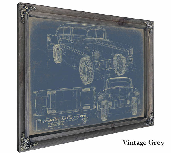 1956 Chevrolet Bel Air Hardtop Wall Art from Bella Frye.