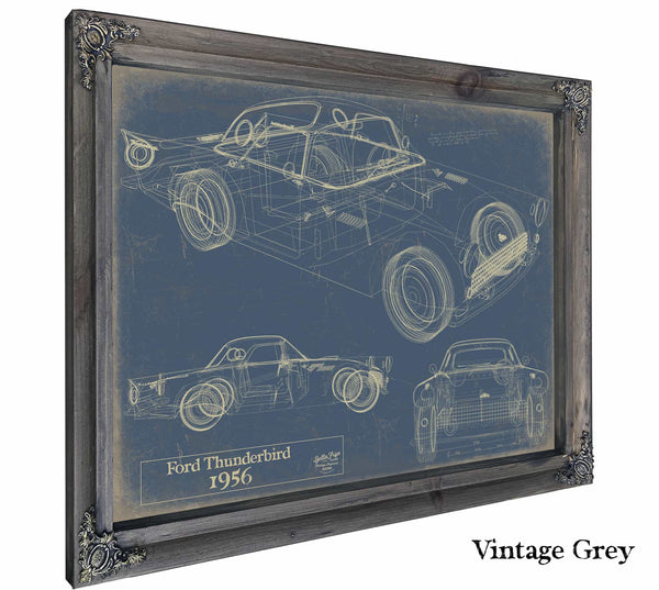 1956 Ford Thunderbird Wall Art from Bella Frye.