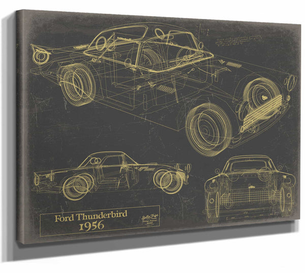 1956 Ford Thunderbird Wall Art from Bella Frye.