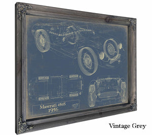 1956 Maserati450S Wall Art from Bella Frye.