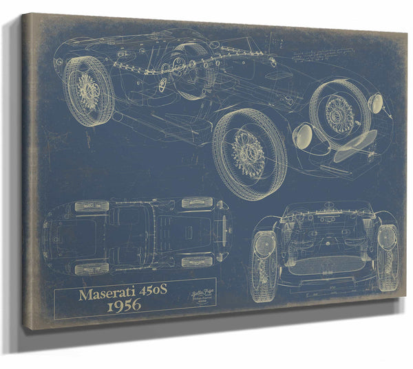 1956 Maserati450S Wall Art from Bella Frye.