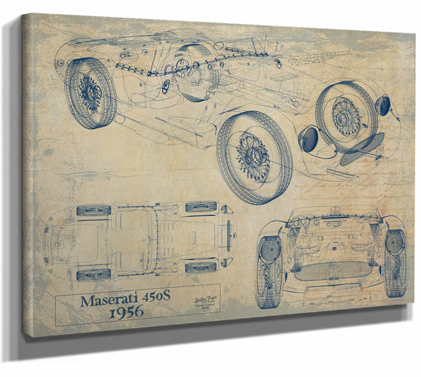 1956 Maserati450S Wall Art from Bella Frye.