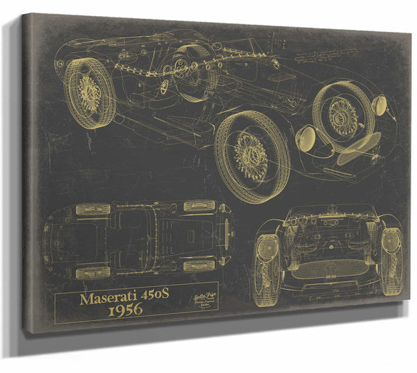 1956 Maserati450S Wall Art from Bella Frye.