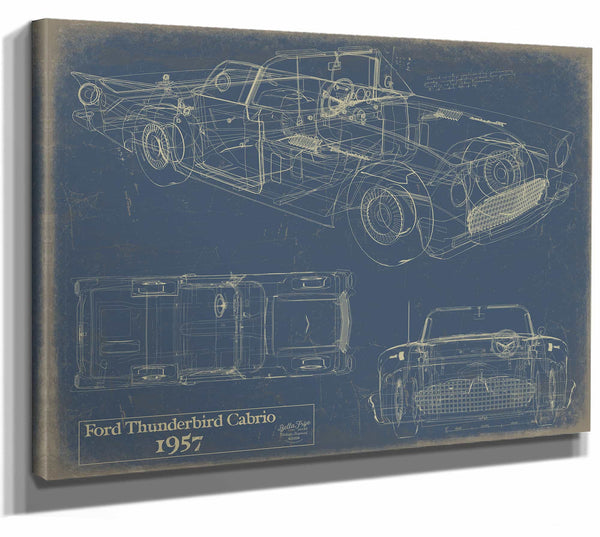 1957 Ford Thunderbird Cabrio Wall Art from Bella Frye.