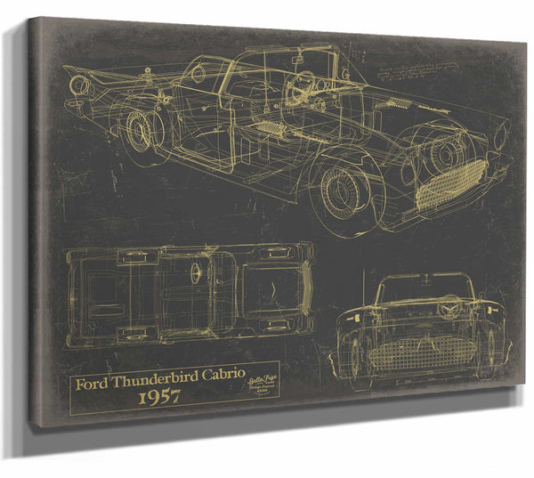 1957 Ford Thunderbird Cabrio Wall Art from Bella Frye.