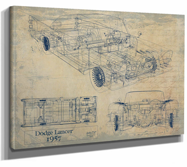 1957 Dodge Lancer Wall Art from Bella Frye.