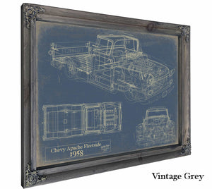 1958 Chevrolet Apache Fleetside Wall Art from Bella Frye.