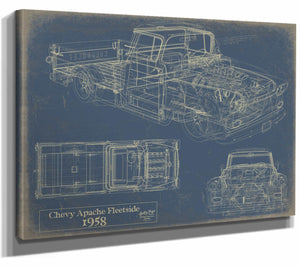 1958 Chevrolet Apache Fleetside Wall Art from Bella Frye.