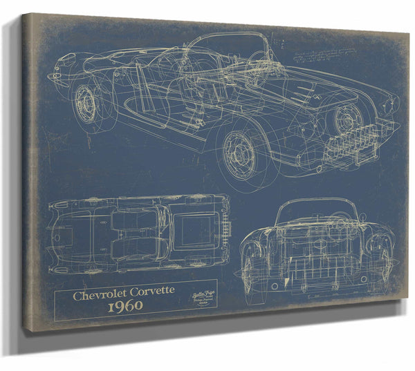 1960 Chevrolet Corvette Wall Art from Bella Frye.