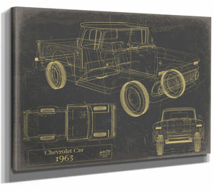 1963 Chevrolet c10 Wall Art from Bella Frye.