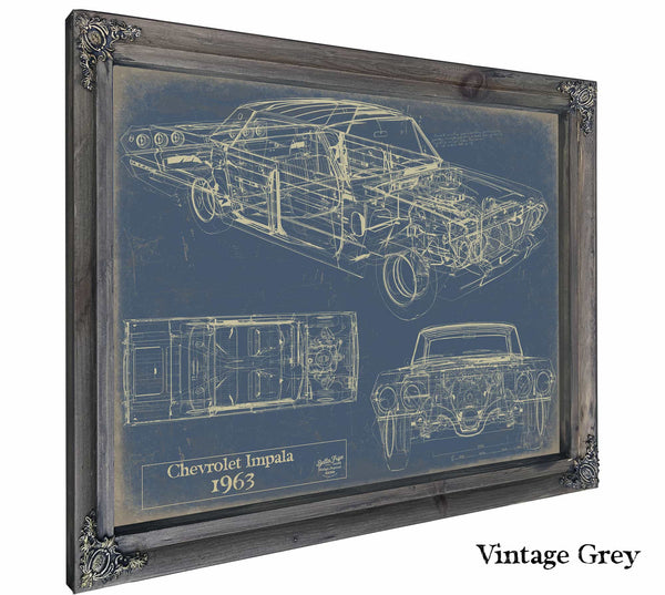 1963 Chevrolet Impala Wall Art from Bella Frye.