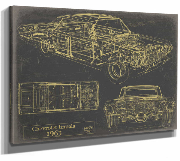 1963 Chevrolet Impala Wall Art from Bella Frye.