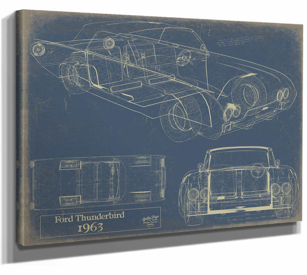 1963 Ford Thunderbird Wall Art from Bella Frye.