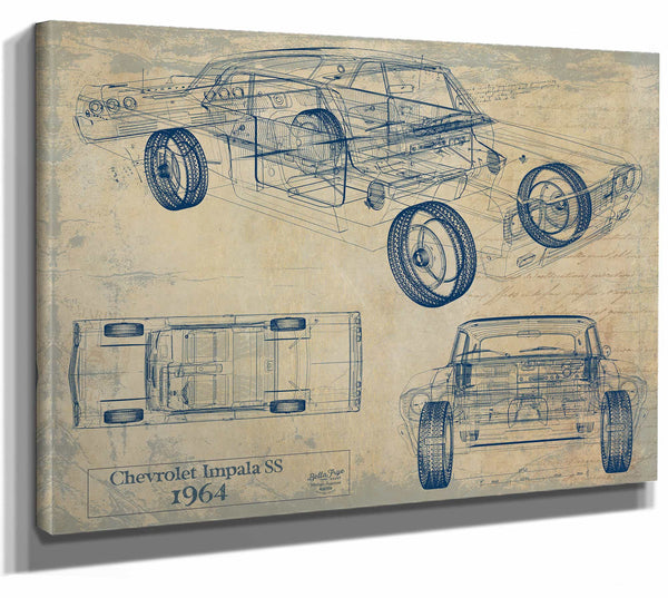 1964 Chevrolet Impala Ss Wall Art from Bella Frye.