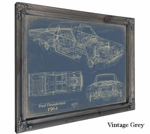 1964 Ford Thunderbird Wall Art from Bella Frye.