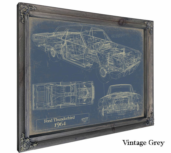 1964 Ford Thunderbird Wall Art from Bella Frye.