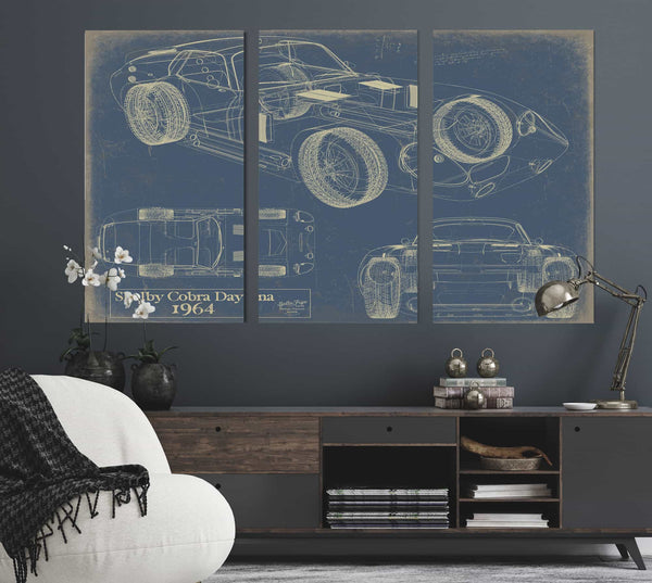 1964 Shelby Cobra Daytona Wall Art from Bella Frye.