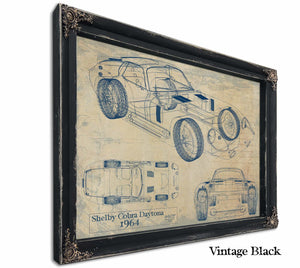 1964 Shelby Cobra Daytona Wall Art from Bella Frye.