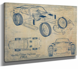 1964 Shelby Cobra Daytona Wall Art from Bella Frye.