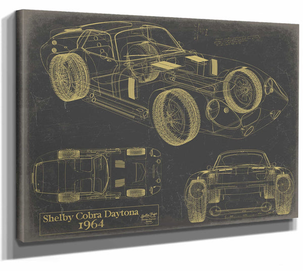 1964 Shelby Cobra Daytona Wall Art from Bella Frye.