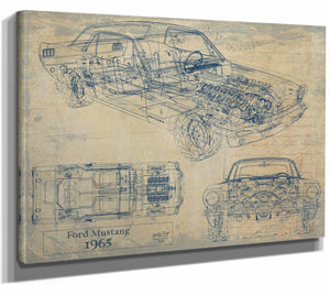 1965 Ford Mustang Wall Art from Bella Frye.