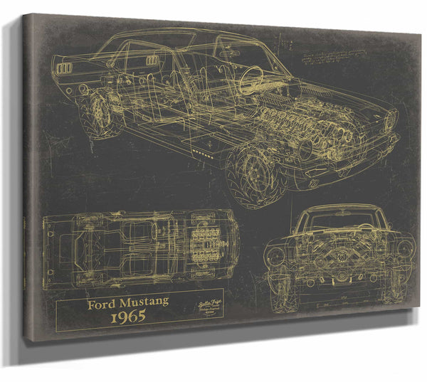 1965 Ford Mustang Wall Art from Bella Frye.