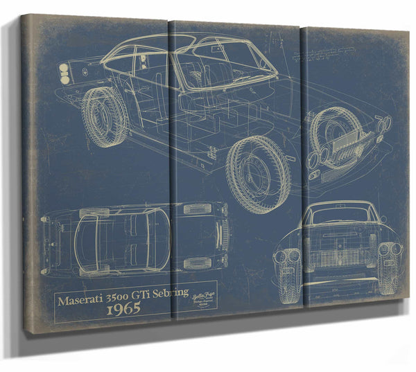 1965 Maserati 3500 Gti Sebring Wall Art from Bella Frye.