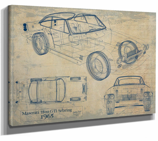 1965 Maserati 3500 Gti Sebring Wall Art from Bella Frye.