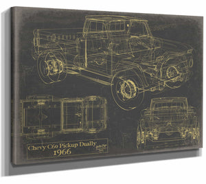 1966 Chevrolet c60 Pickup Dually Wall Art from Bella Frye.