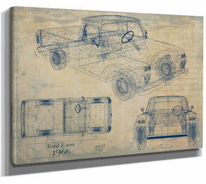 1966 Ford F 100 Wall Art from Bella Frye.