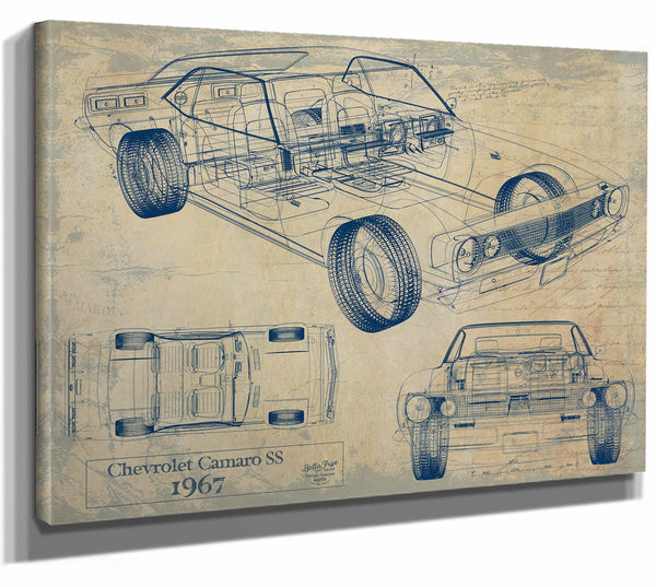 1967 Chevrolet Camaro Ss Wall Art from Bella Frye.