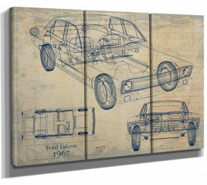 1967 Ford Falcon Wall Art from Bella Frye.