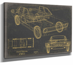 1967 Ford Falcon Wall Art from Bella Frye.