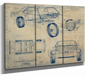 1969 Chevrolet Camaro Ss Wall Art from Bella Frye.