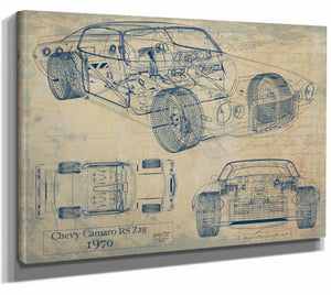 1970 Chevrolet Camaro Rs z28 Wall Art from Bella Frye.