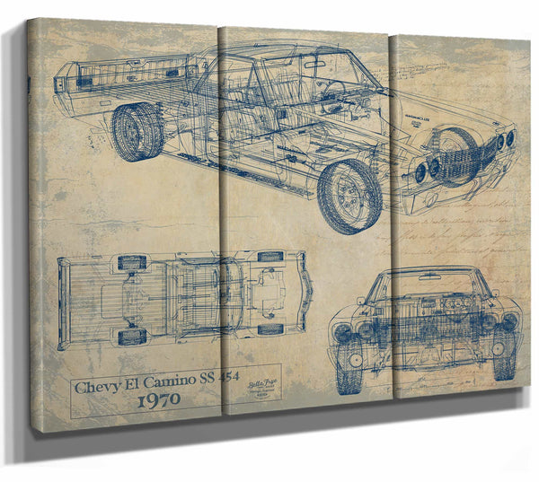 1970 Chevrolet El Camino Ss 454 Wall Art from Bella Frye.