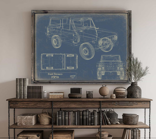 1970 Ford Bronco Wall Art from Bella Frye.