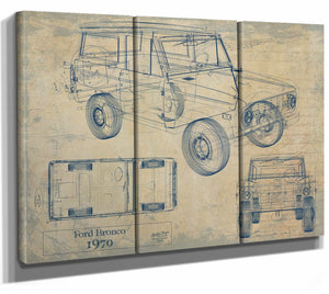 1970 Ford Bronco Wall Art from Bella Frye.