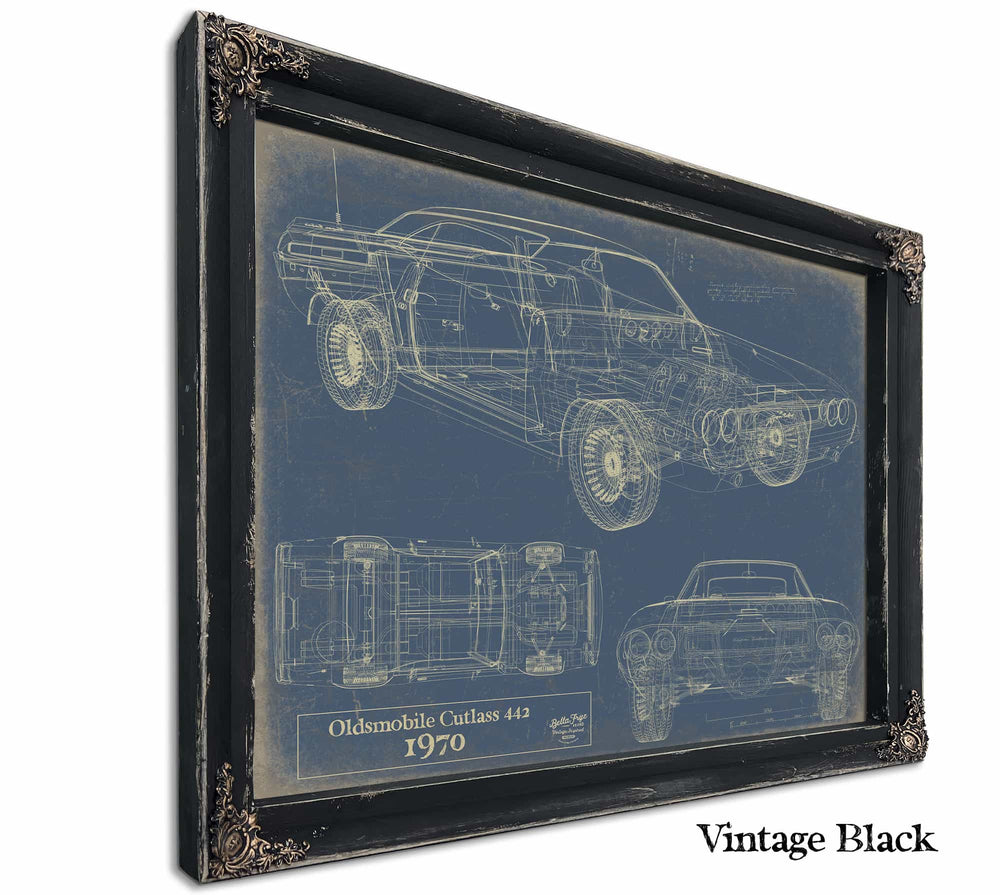 1970 Oldsmobilecutlass Sabre Musclecar Wall Art from Bella Frye.